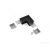 LED PROFIL LINEA20 FEKETE sarokelem 90°